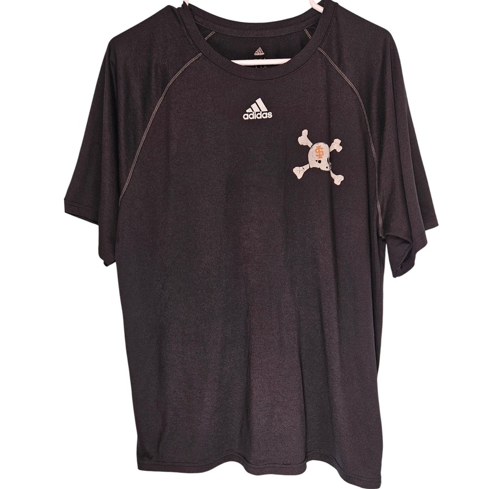Adidas University of San Francisco Dons Skull Pirate Tee‎ Black Medium College